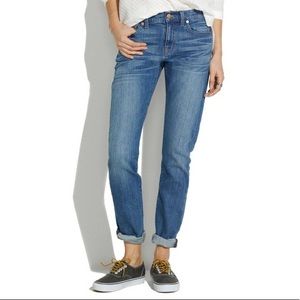 Madewell Size 24 Slim Boy Jean Cropped Distressed